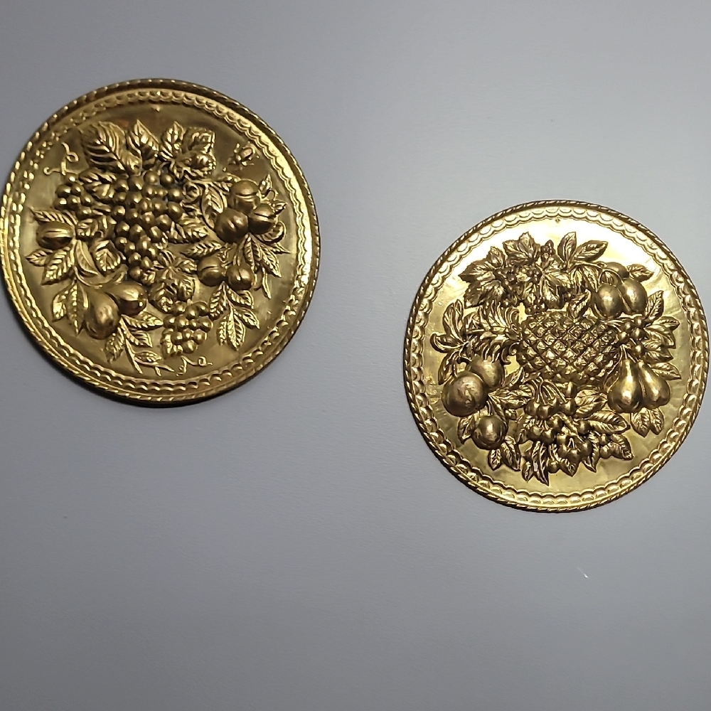 Gold Decorative Wall Plaques